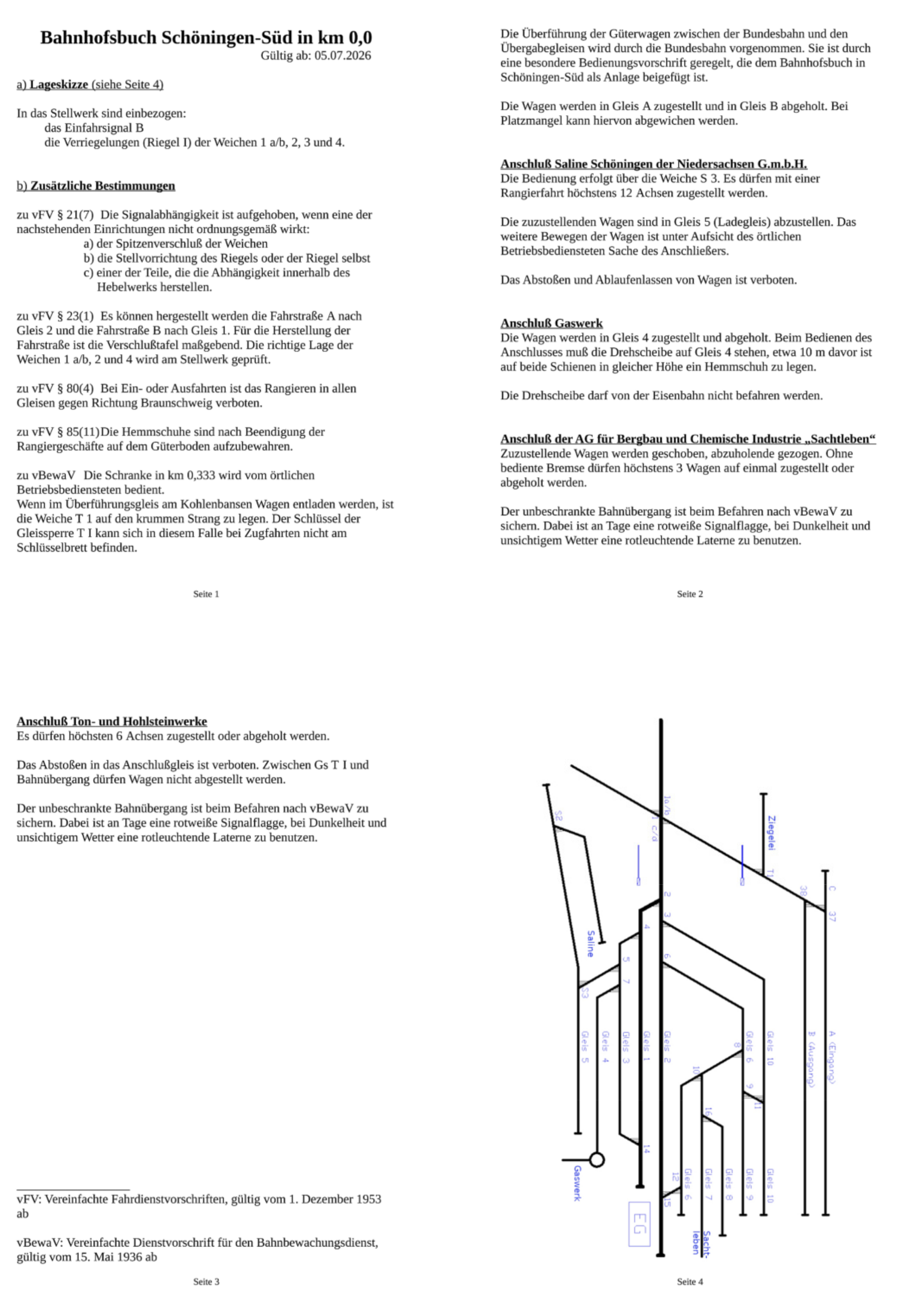 Bahnhofsbuch f�r Sch�ningen-S�d