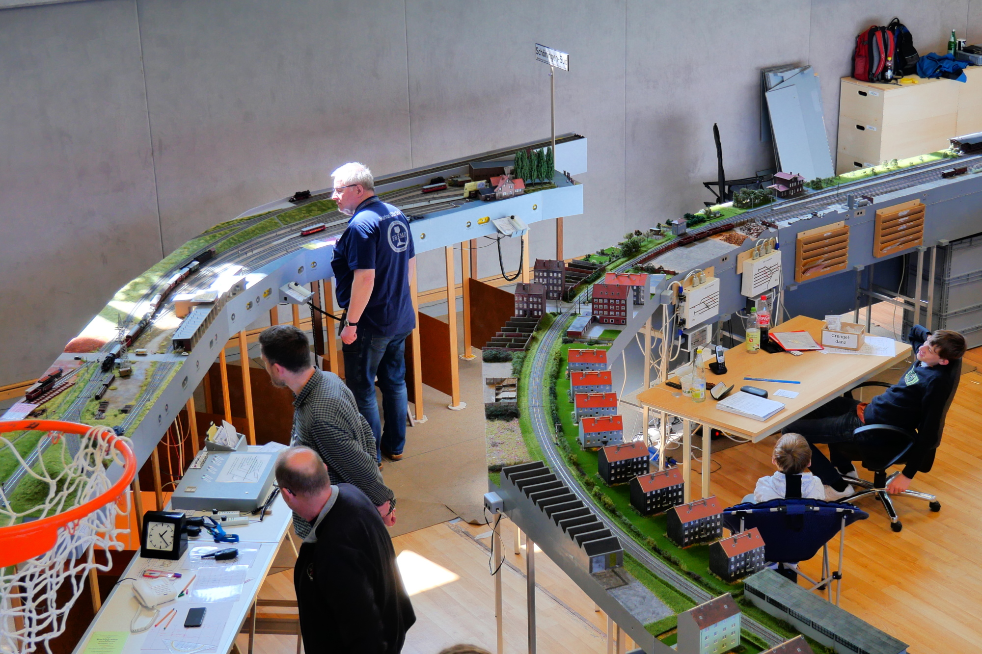 Das FREMOdul Sch�ningen-S�d w�hrend des Spielbetriebs, 2024